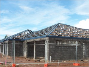 lekka konstrukcja stalowa na dachu